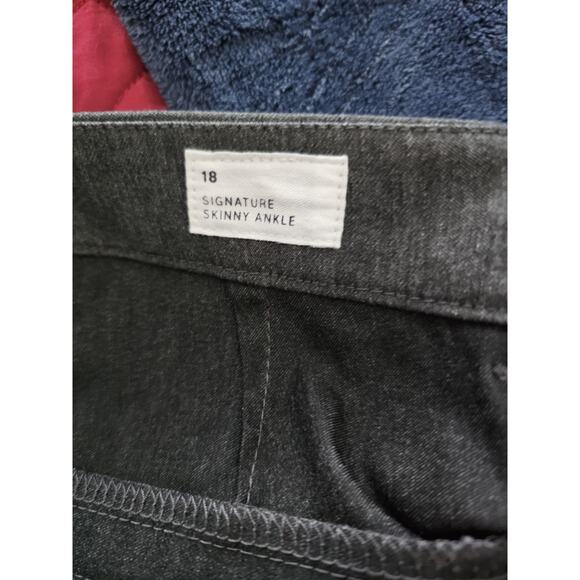 Gap Womens 18 Signature Skinny Ankle Pants Stretch Heather Gray Mid Rise - Picture 7 of 8